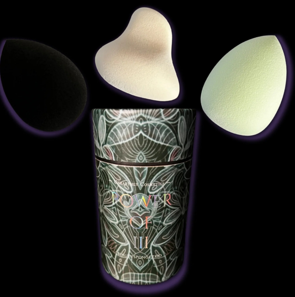 Brand New Unearthly Cosmetics Sponge Trio Set